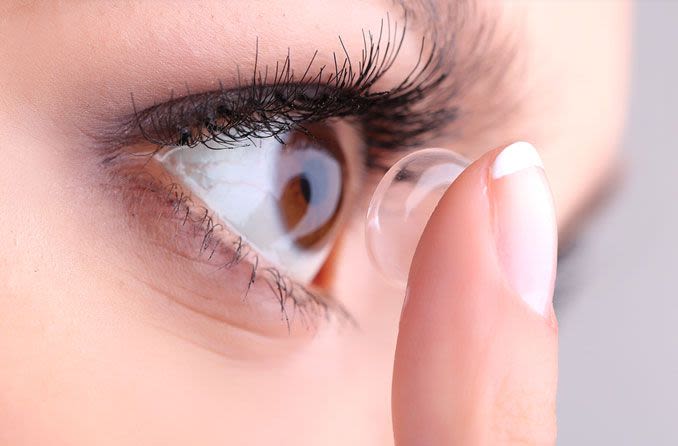 Contact lenses and COVID-19